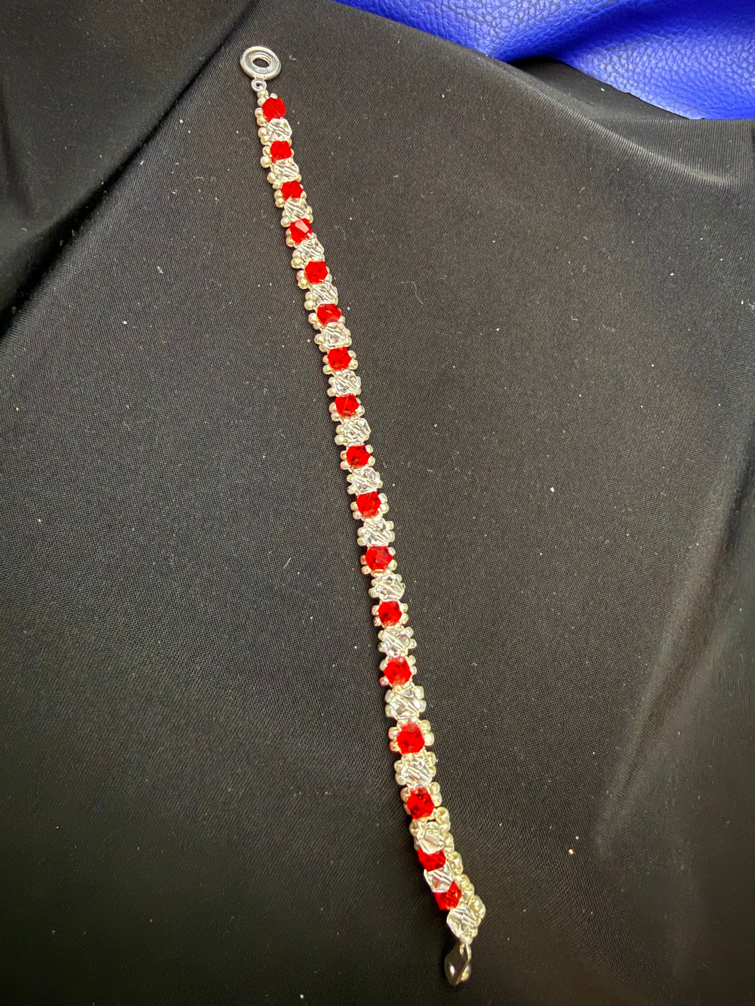 Red Crystal Tennis Bracelet