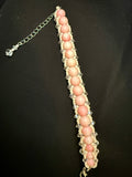 Pink Flat Spiral Bracelet