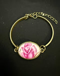 Pink Flower Bracelet