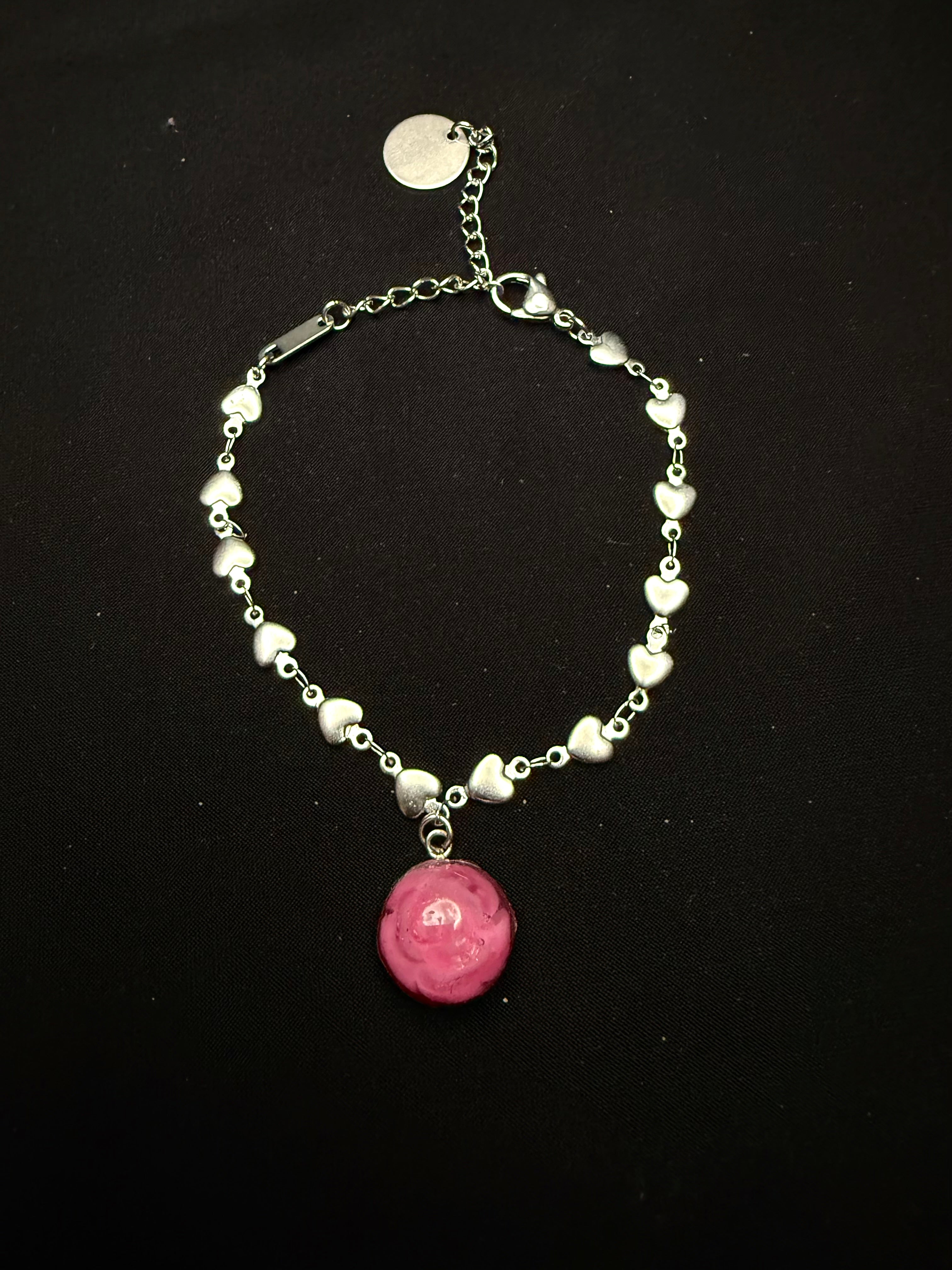 Rose Charm Bracelet