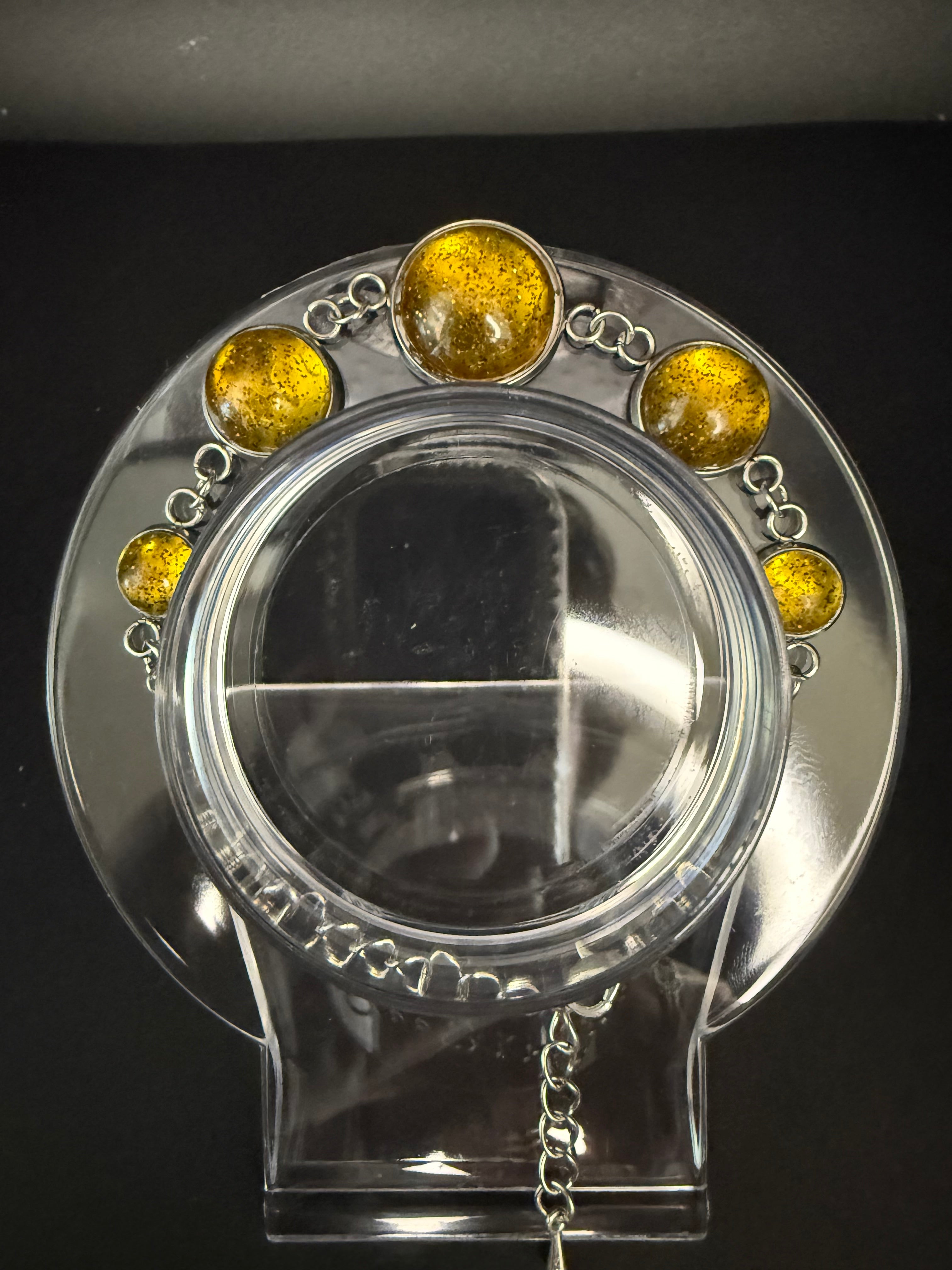 5 Resin Cabochon Bracelet