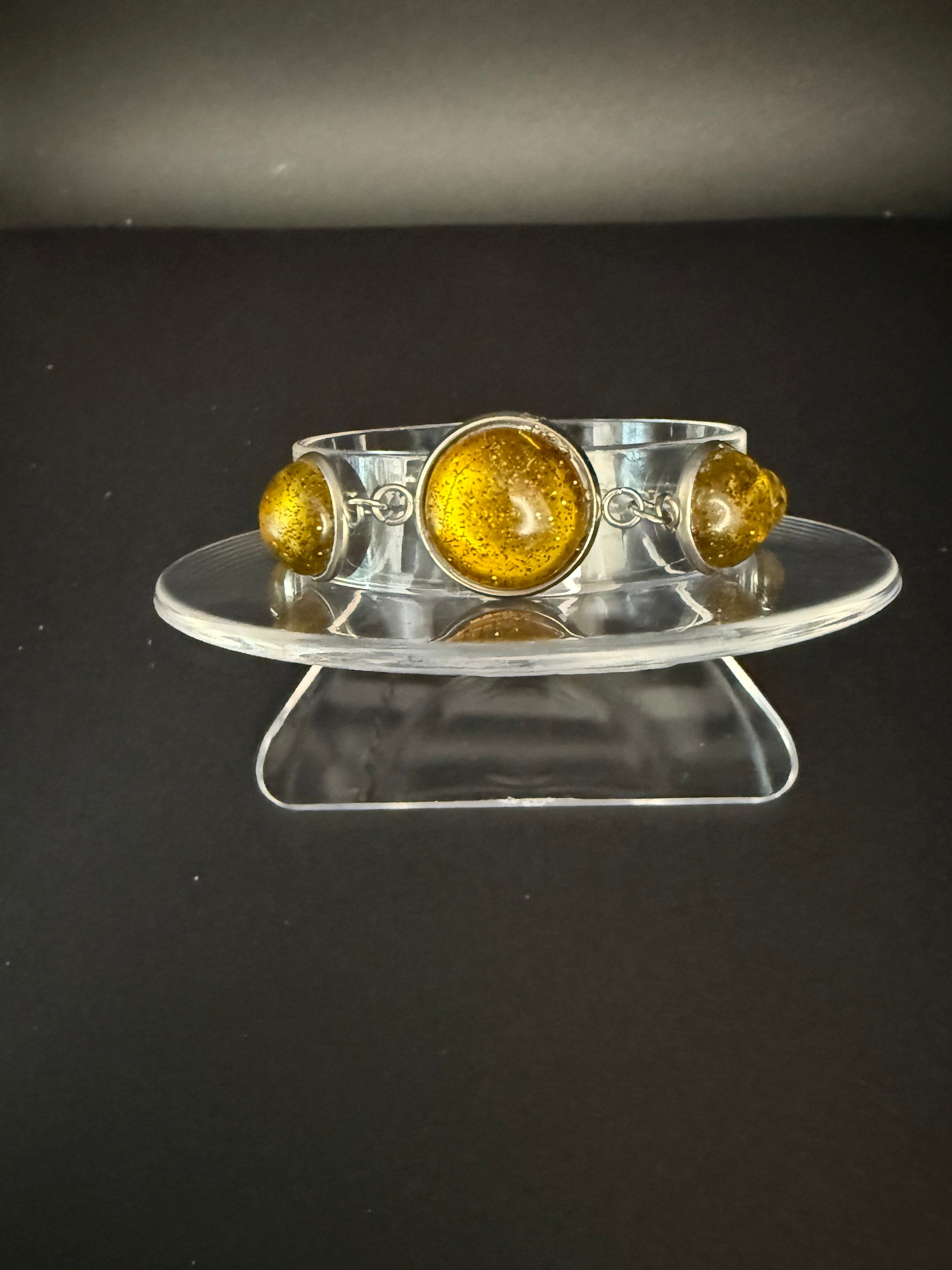 5 Resin Cabochon Bracelet